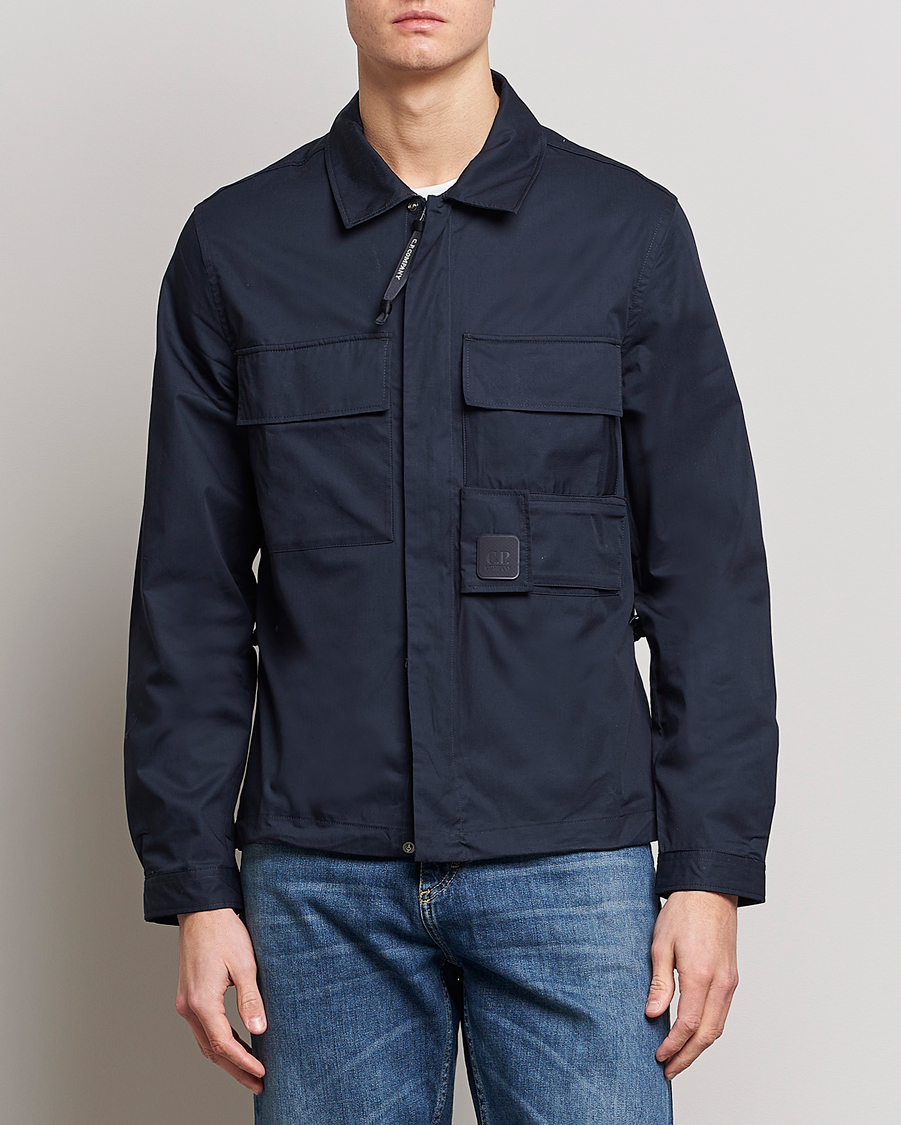 Herren | Overshirts | C.P. Company | Metropolis Cotton Gabardine Overshirt Navy