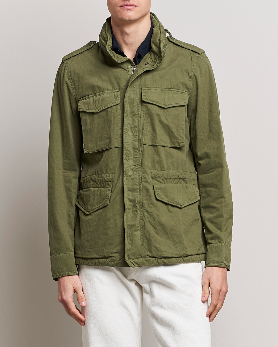 Herren | Klassische Jacken | Aspesi | Cotton Field Jacket Army Green