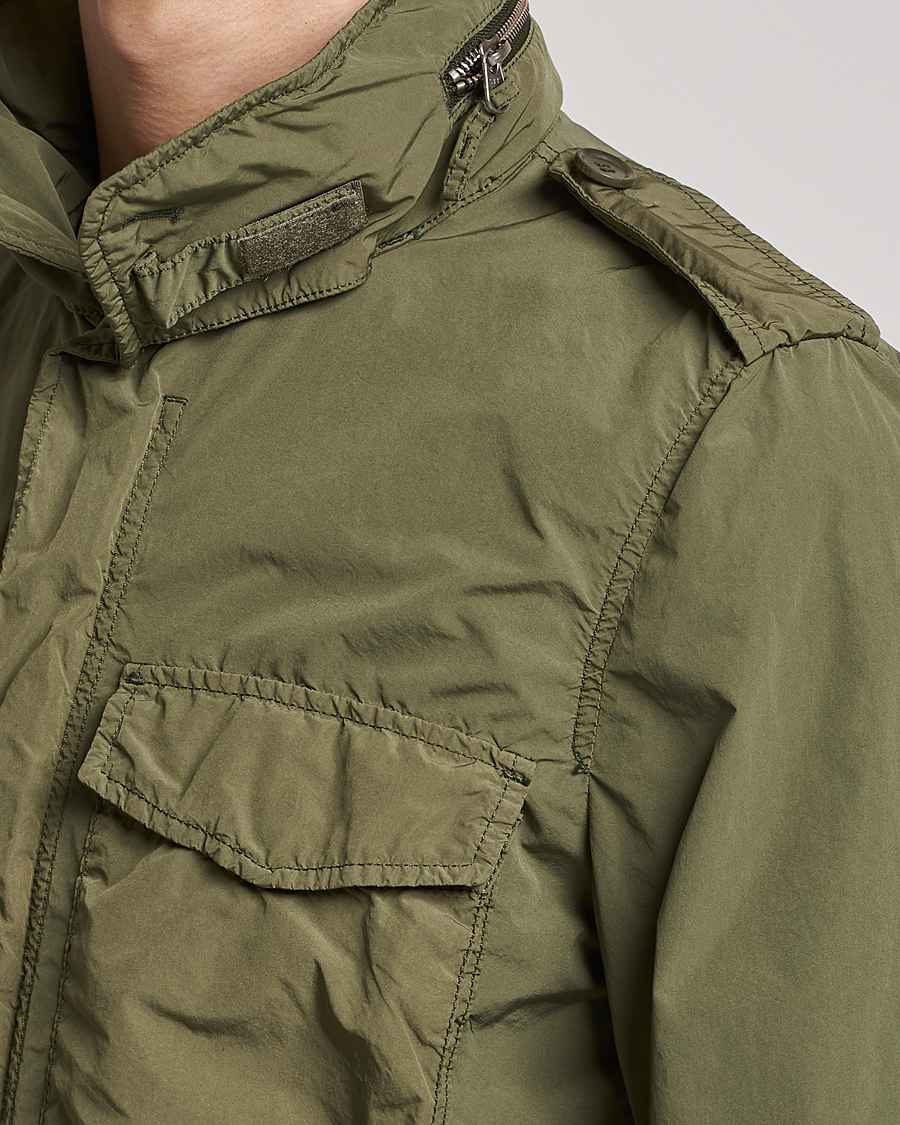 Herren | Jacken | Aspesi | Giubotto Garment Dyed Field Jacket Army Green