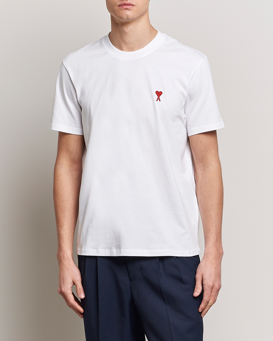 Herren | T-Shirts | AMI | Heart Logo T-Shirt White