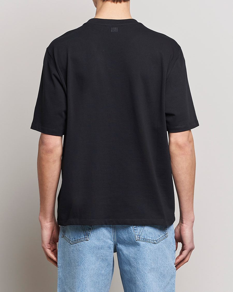 Herren | T-Shirts | AMI | Big Heart Short Sleeve T-Shirt Black