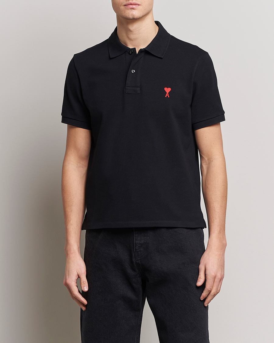 Herren |  | AMI | Heart Logo Piquet Polo Black