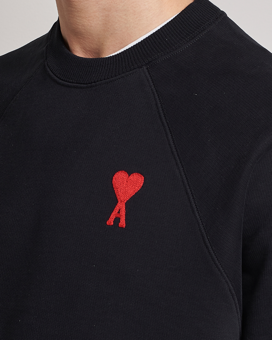 Herren | Pullover | AMI | Big Heart Sweatshirt Black