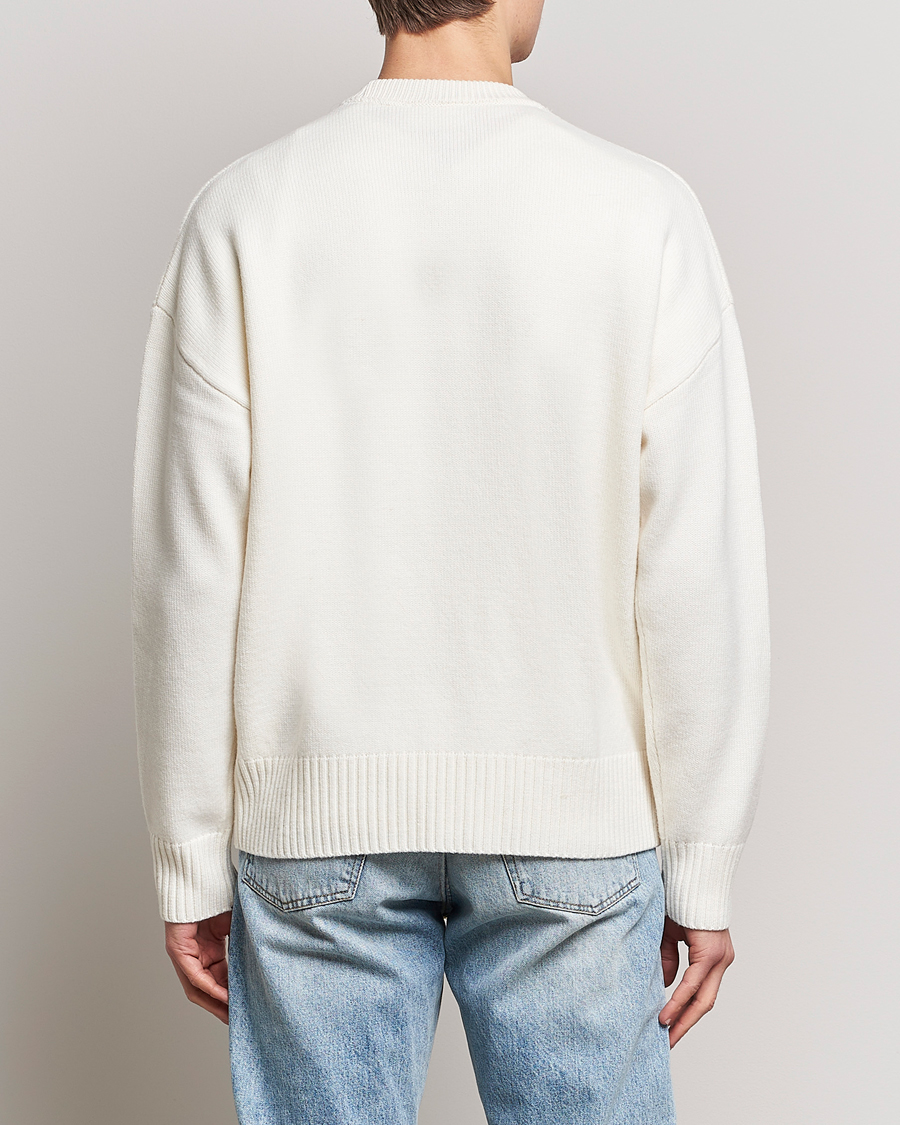 Herren | Pullover | AMI | Big Heart Wool Sweater Off White