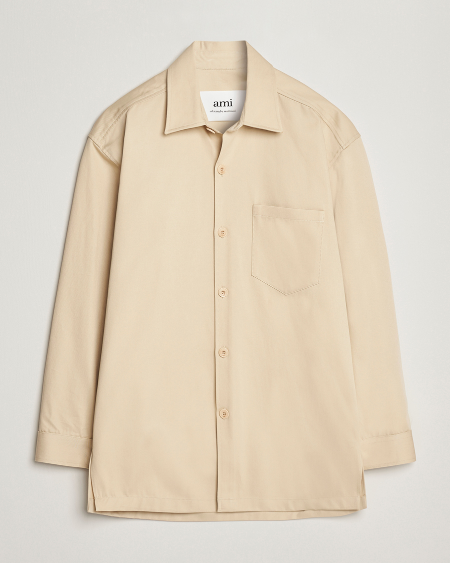 Herren | Hemden | AMI | Back Print Overshirt Vanilla