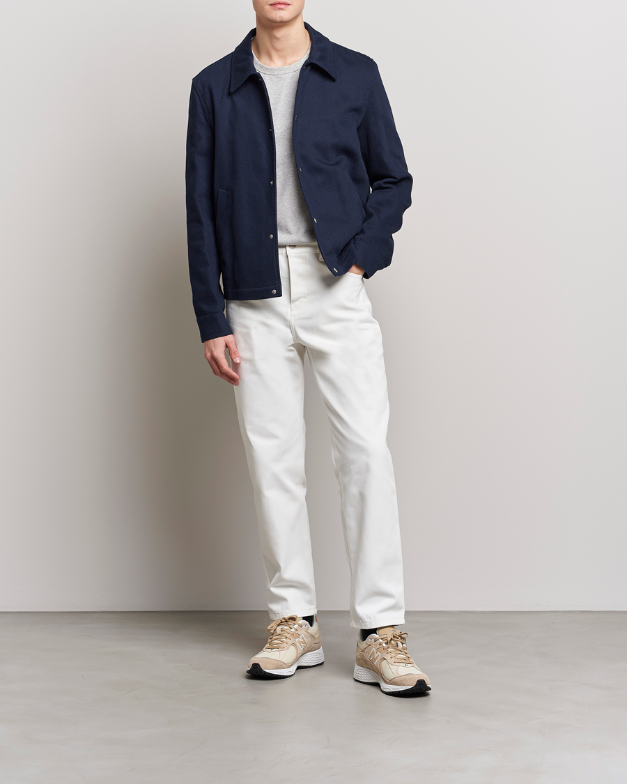 Herren | Jeans | AMI | Tapered Jeans Natural White