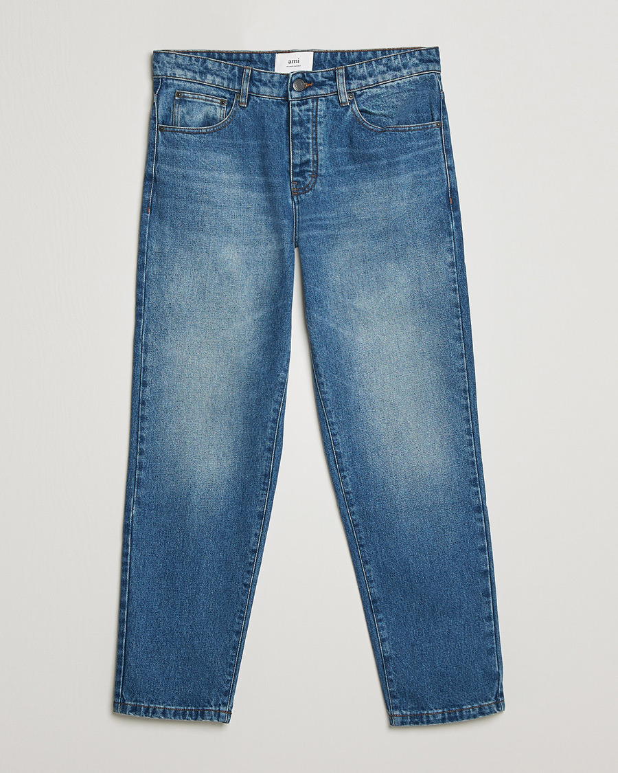 Herren | Jeans | AMI | Tapered Jeans Used Blue Wash