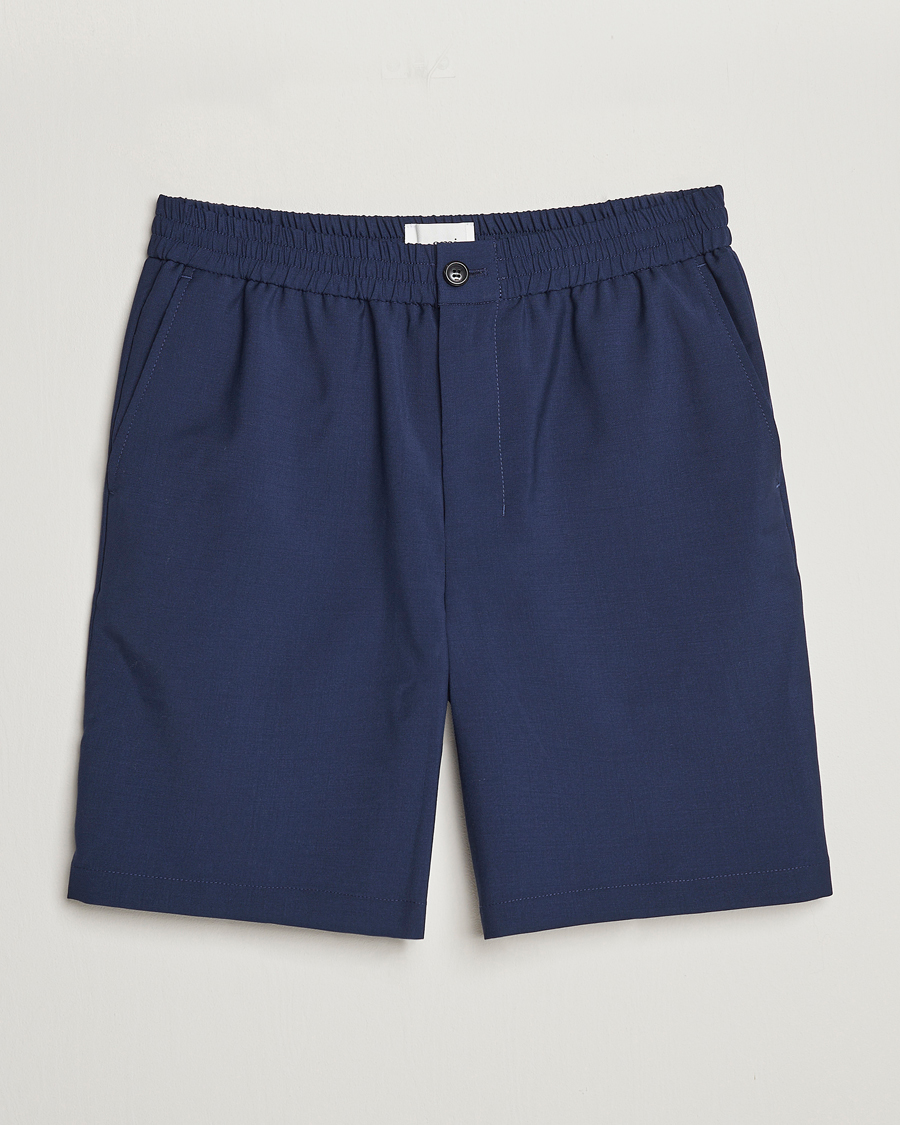 Herren | Shorts | AMI | Elasticated Waist Shorts Navy