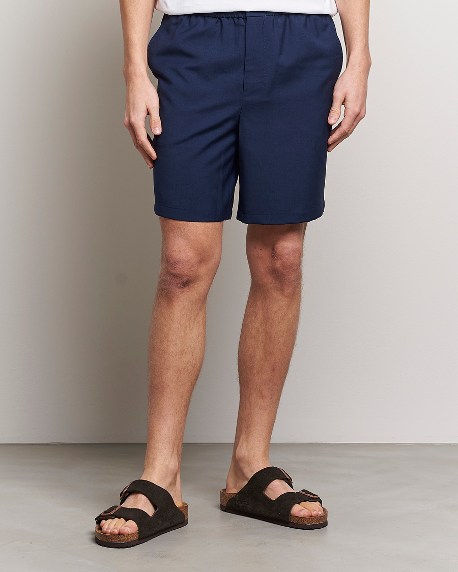 Herren | Shorts | AMI | Elasticated Waist Shorts Navy