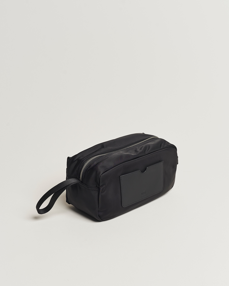 Herren | | AMI | Heart Logo Wash Bag Black