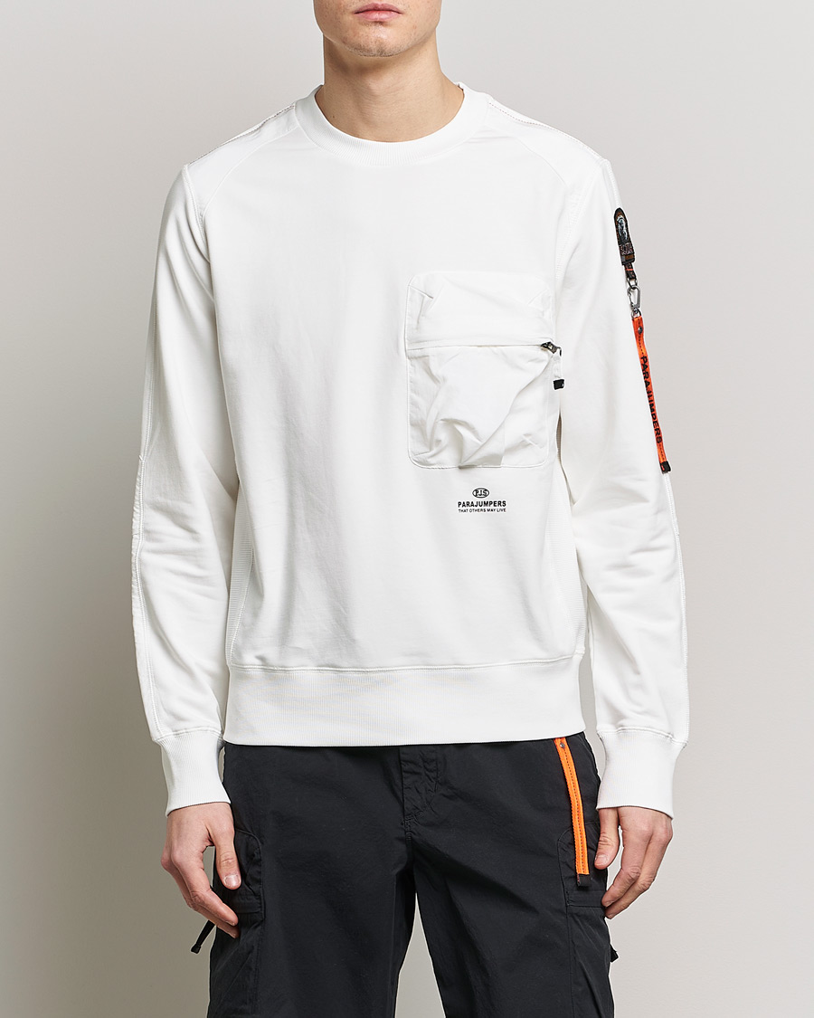 Herren |  | Parajumpers | Sabre Soft Crew Neck Sweatshirt Off White