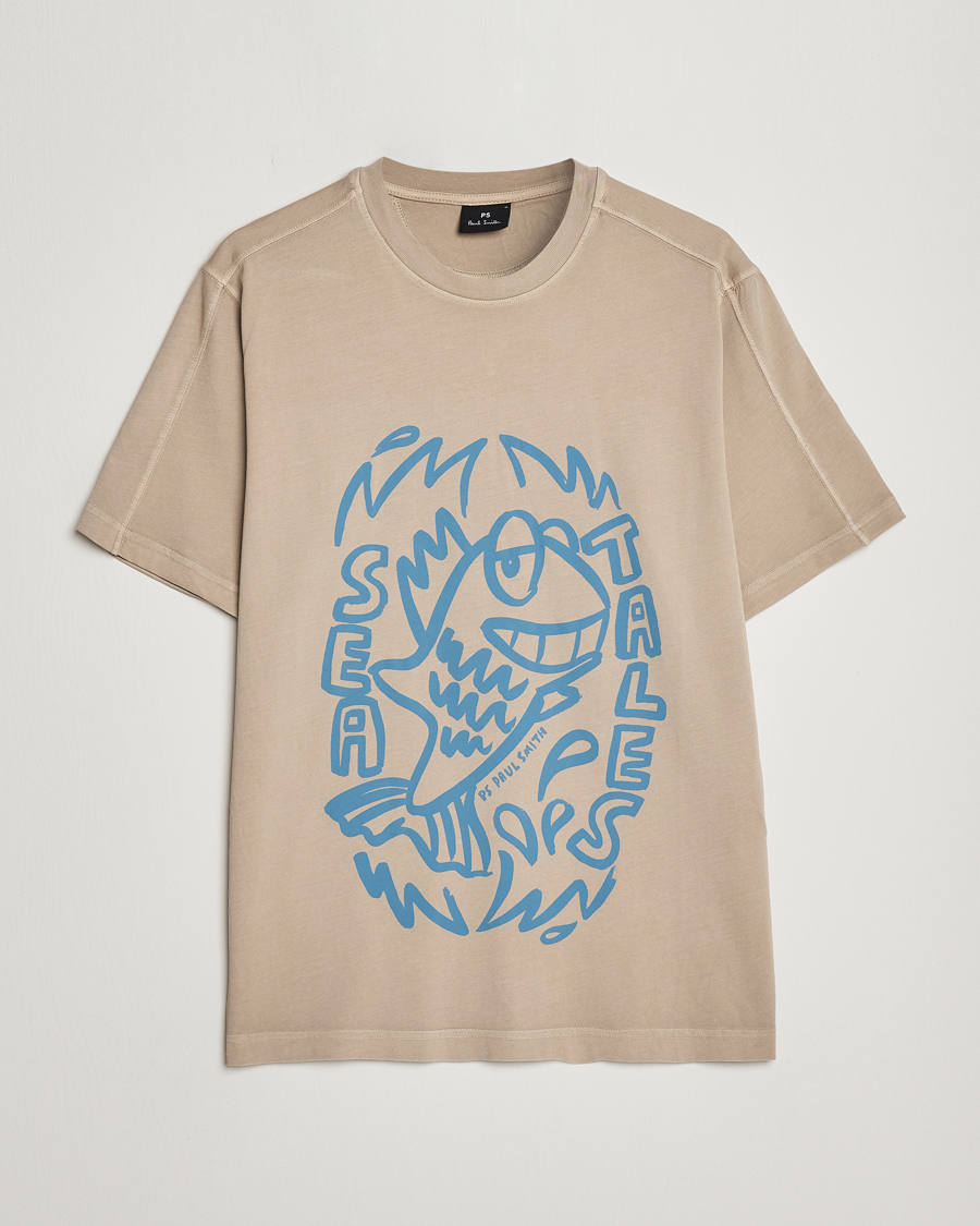 Herren | T-Shirts | PS Paul Smith | Organic Cotton Sea Tales T-Shirt Grey