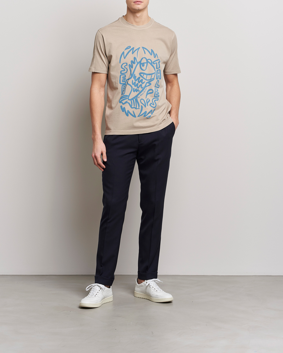 Herren | T-Shirts | PS Paul Smith | Organic Cotton Sea Tales T-Shirt Grey