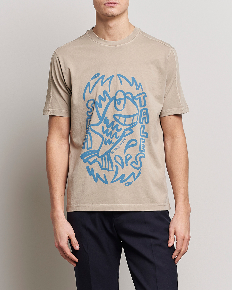 Herren | T-Shirts | PS Paul Smith | Organic Cotton Sea Tales T-Shirt Grey