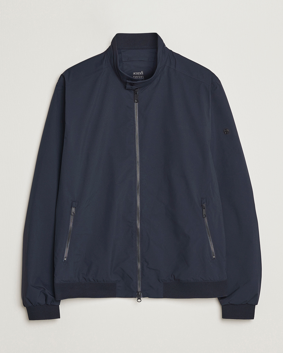 Herren |  | Scandinavian Edition | Plain Waterproof Jacket Midnight Blue
