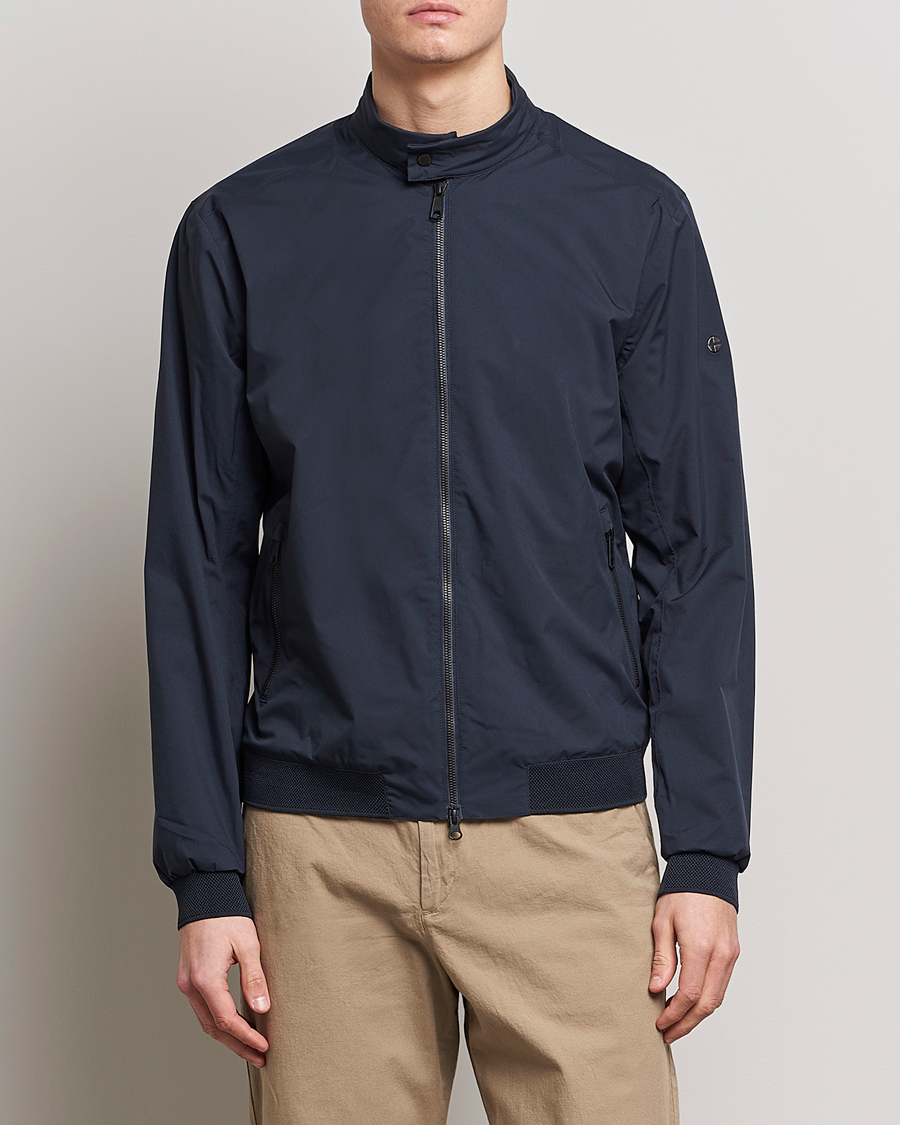 Herren |  | Scandinavian Edition | Plain Waterproof Jacket Midnight Blue