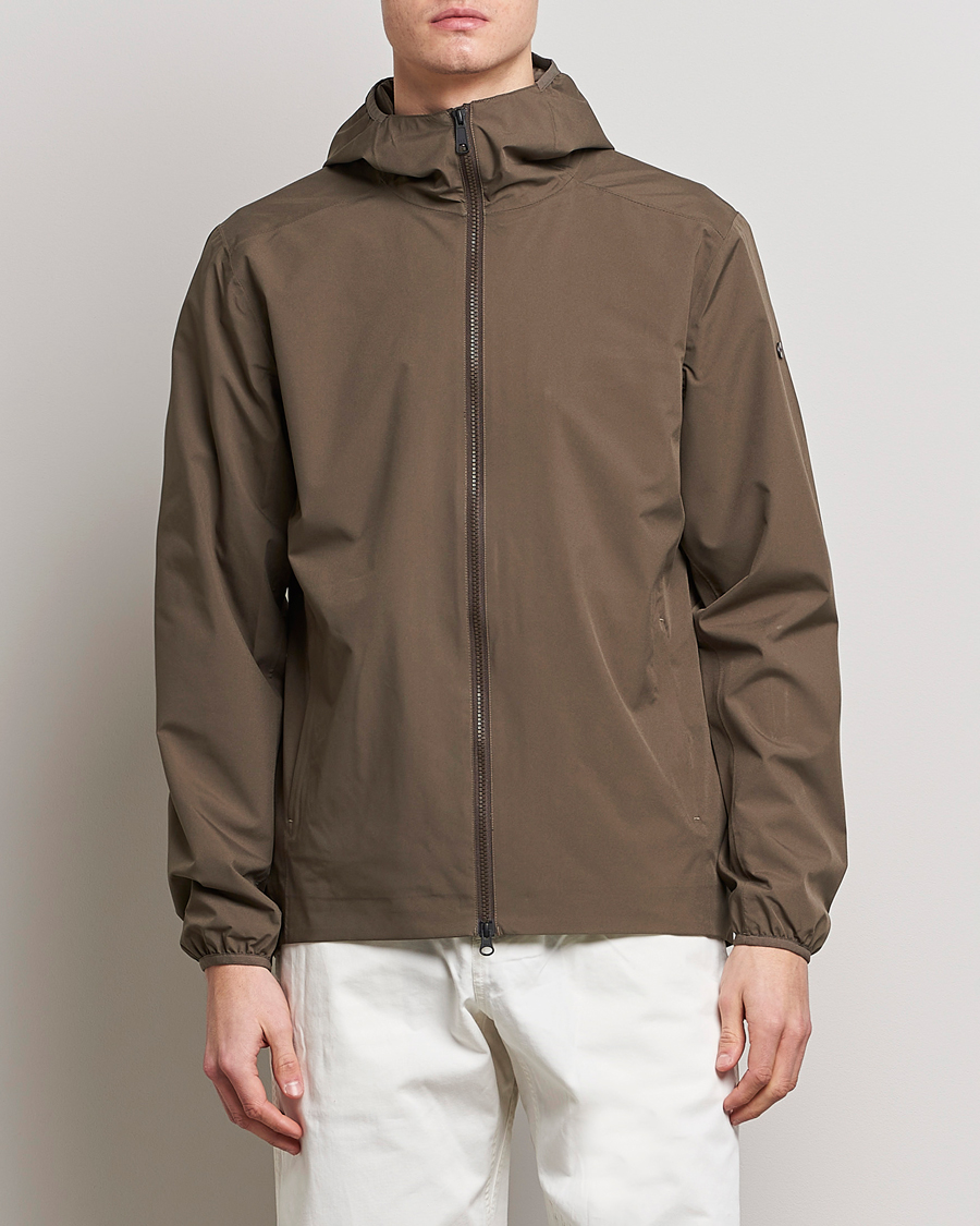 Herren |  | Scandinavian Edition | Hood Waterproof Jacket Major Brown