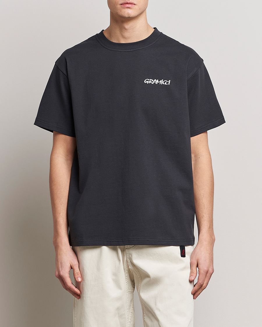 Herren | Gramicci | Gramicci | Organic Cotton Flower T-Shirt Vintage Black