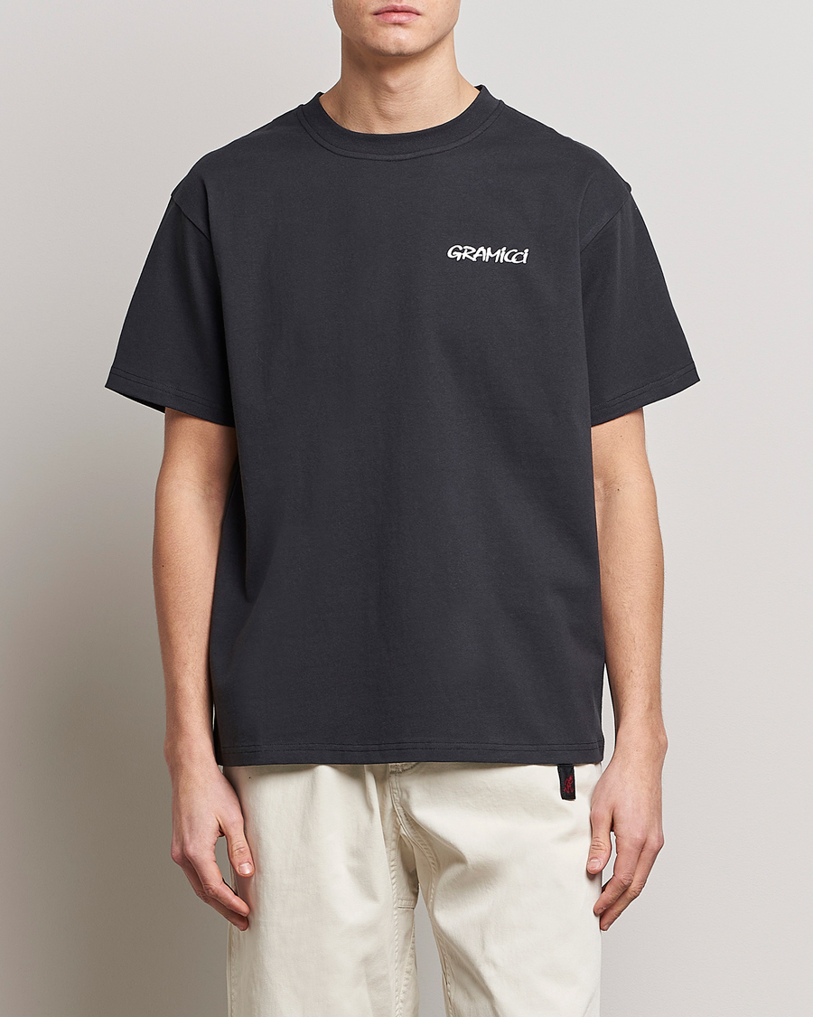 Herren | T-Shirts | Gramicci | Organic Cotton Flower T-Shirt Vintage Black