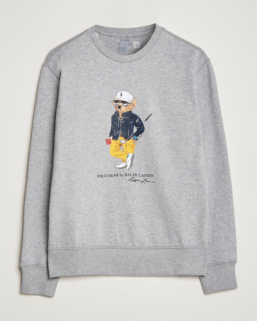 Herren | Pullover | Polo Ralph Lauren Golf | Magic Fleece Printed Bear Sweatshirt Andover Heather