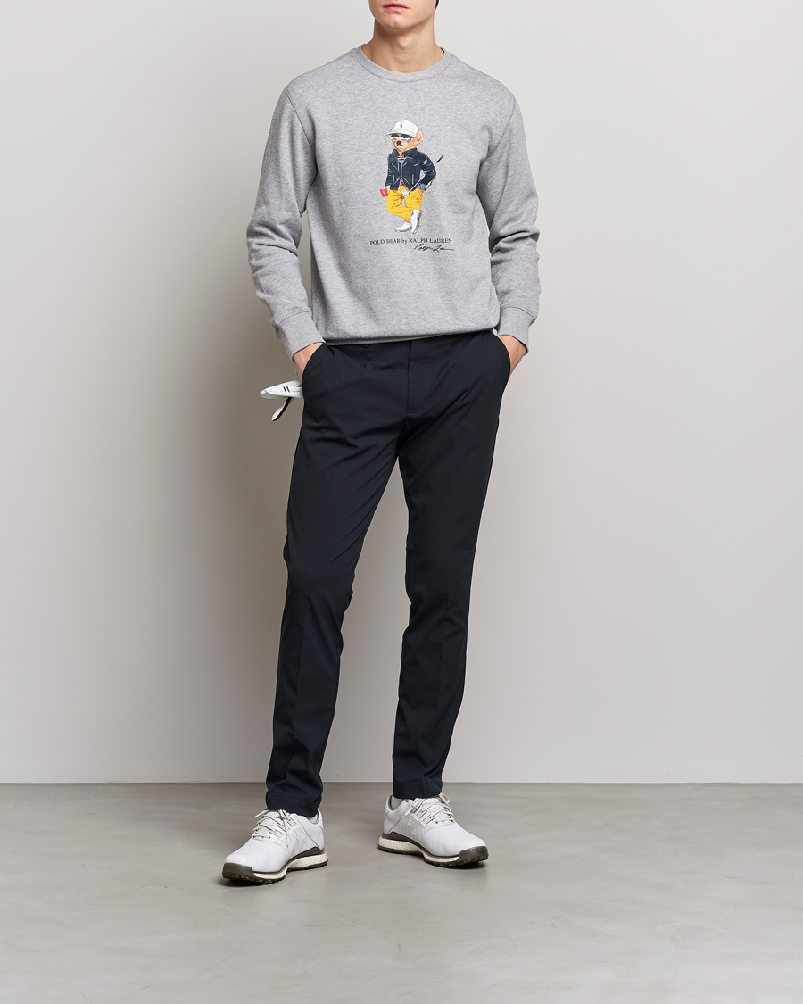 Herren | Pullover | Polo Ralph Lauren Golf | Magic Fleece Printed Bear Sweatshirt Andover Heather