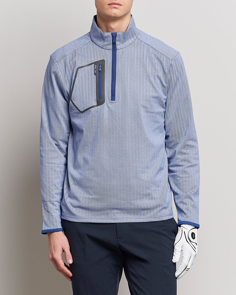 Herren | Pullover | RLX Ralph Lauren | Luxury Jersey Half Zip Royal Blue