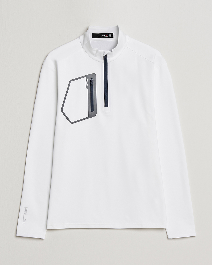 Herren | Pullover | RLX Ralph Lauren | Jersey Half Zip Ceramic White