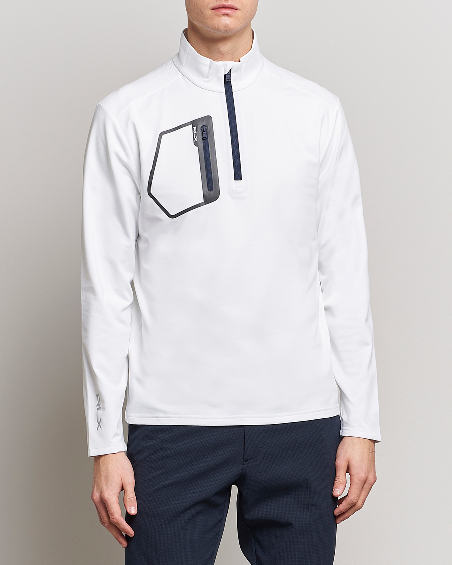 Herren |  | RLX Ralph Lauren | Jersey Half Zip Ceramic White