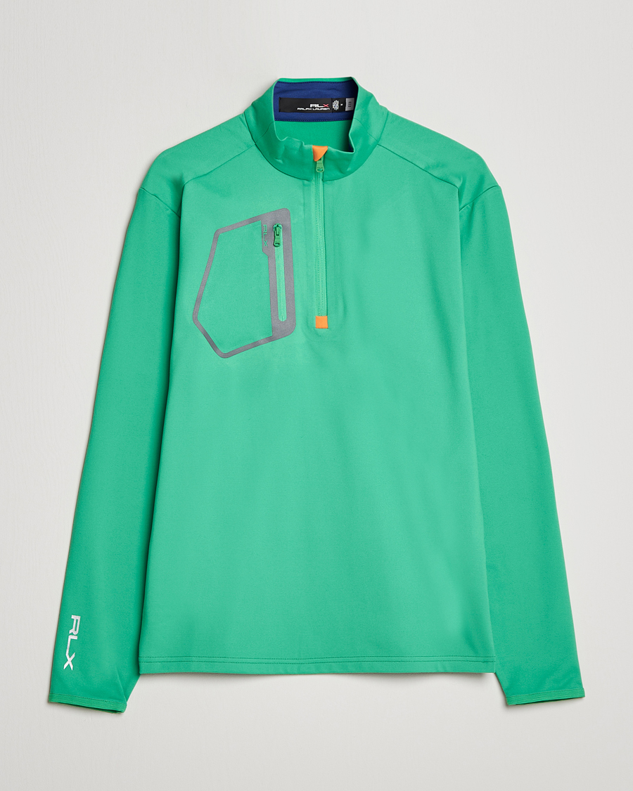 Herren | Pullover | RLX Ralph Lauren | Luxury Jersey Half Zip Vineyard Green