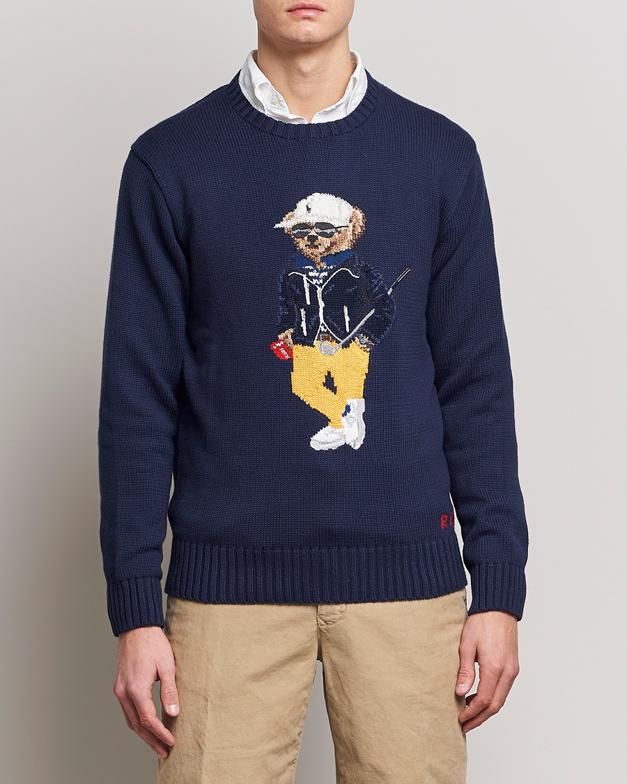 Herren | Strickpullover | Polo Ralph Lauren Golf | Cotton Bear Knitted Sweater Refined Navy