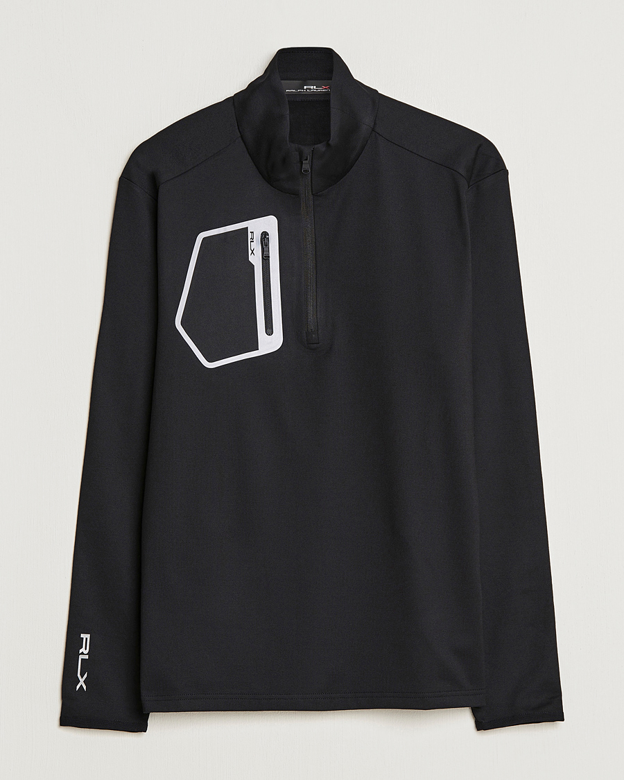 Herren | Pullover | RLX Ralph Lauren | Luxury Jersey Half Zip Black