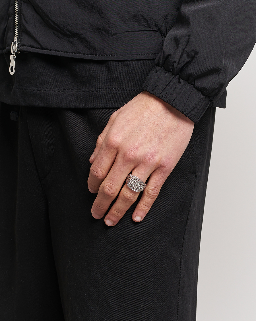Herren | Tom Wood Mesh Ring Silver | Tom Wood | Mesh Ring Silver