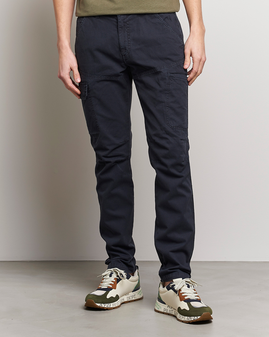 Herren |  | Aeronautica Militare | Stretch Cotton Pocket Pants Navy