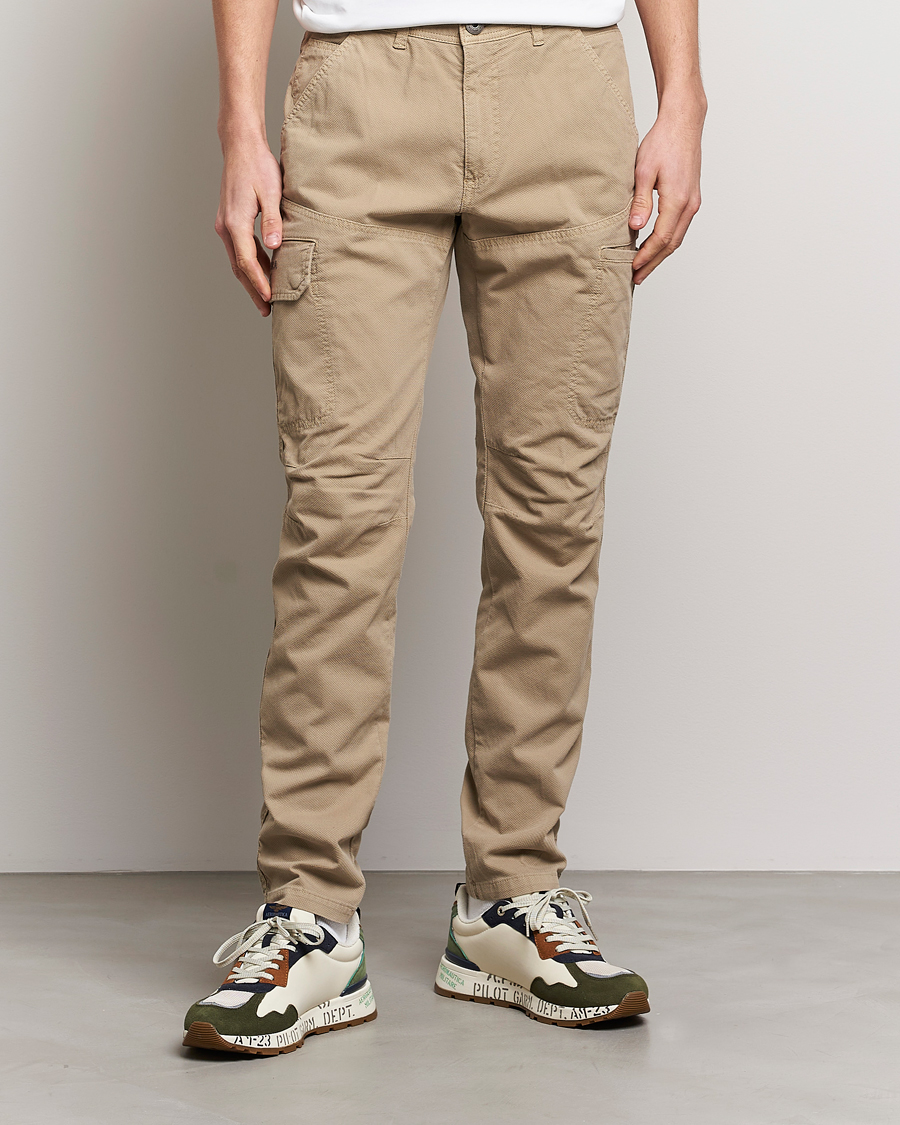 Herren | Kleidung | Aeronautica Militare | Stretch Cotton Pocket Pants Sand
