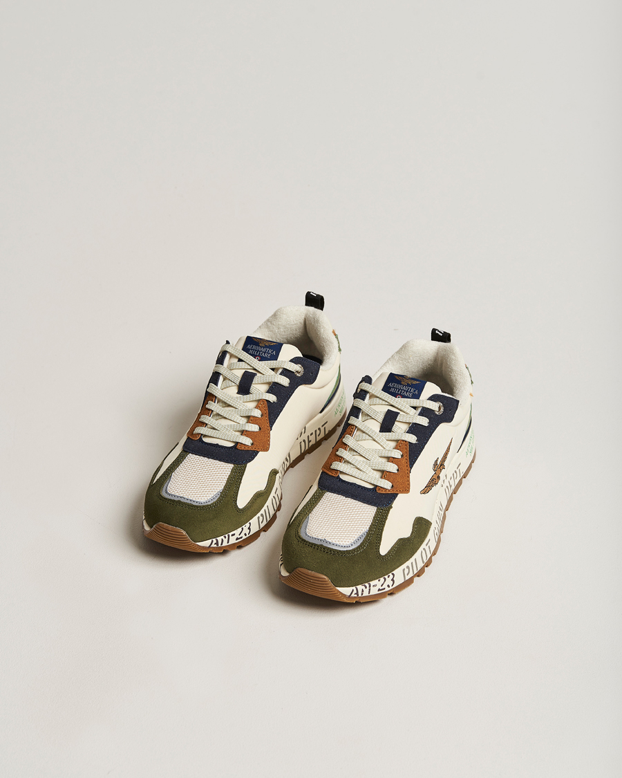 Herren | | Aeronautica Militare | Running Sneakers Light Green
