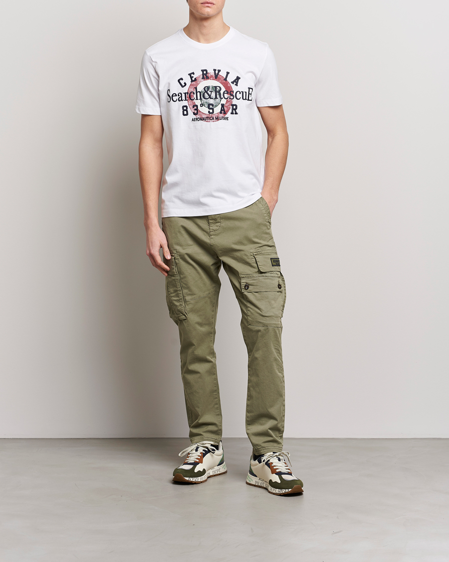 Herren | T-Shirts | Aeronautica Militare | Cotton T-Shirt Off White