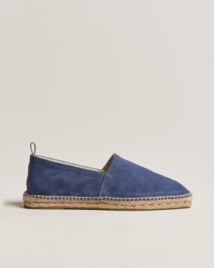 Herren | Castañer Pablo Washed Canvas Espadrilles Azul | Castañer | Pablo Washed Canvas Espadrilles Azul