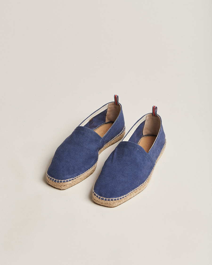 Herren | Castañer Pablo Washed Canvas Espadrilles Azul | Castañer | Pablo Washed Canvas Espadrilles Azul