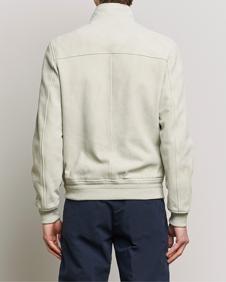 Herren | Jacken | Valstar | Suede Zip Blouson Silver Grey