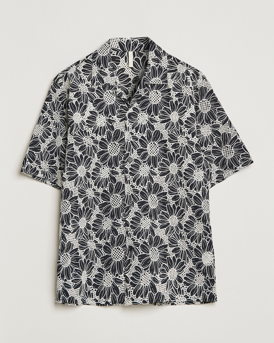 Herren | Hemden | Sunflower | Cayo Floral Short Sleeve Shirt Black