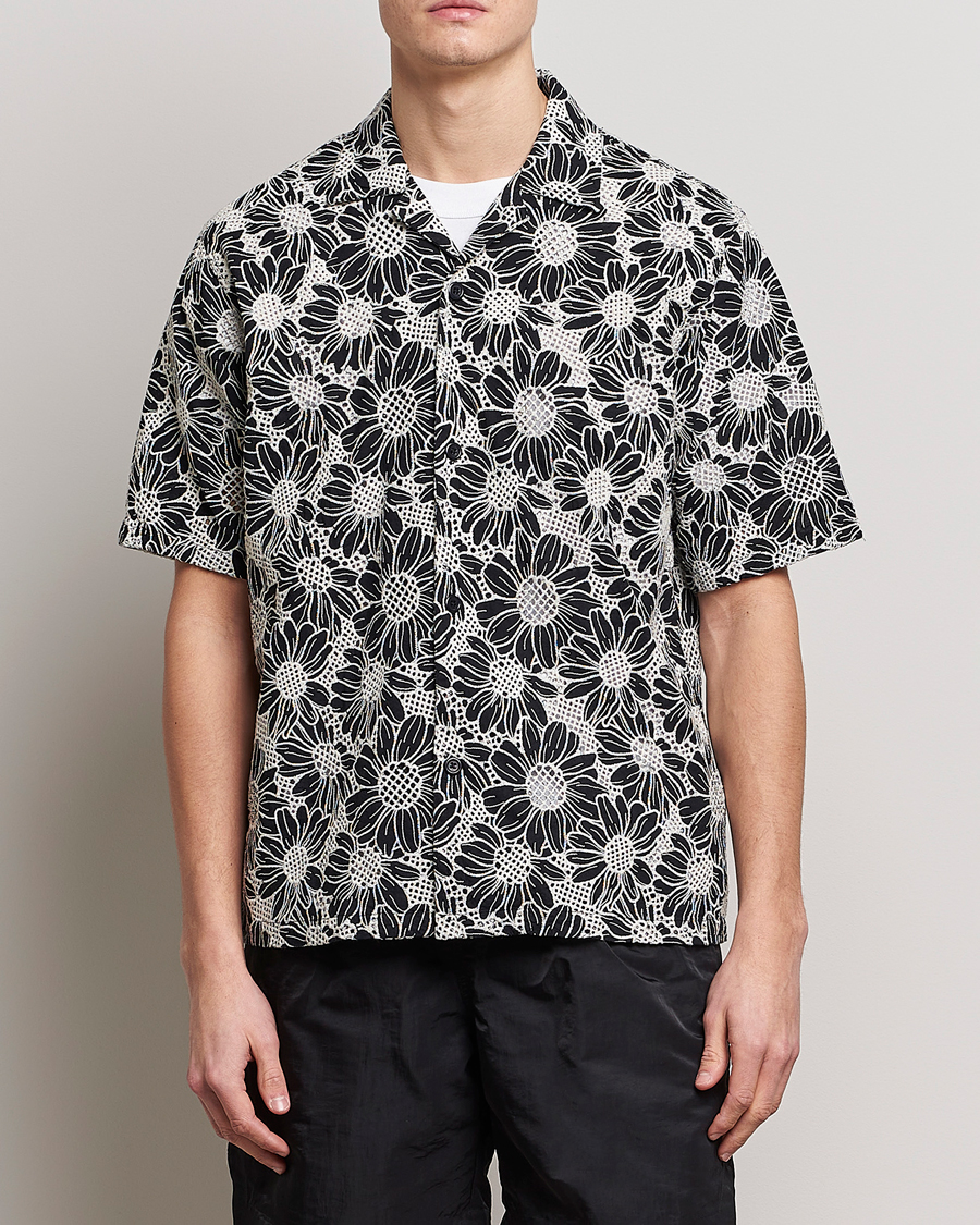 Herren | Hemden | Sunflower | Cayo Floral Short Sleeve Shirt Black