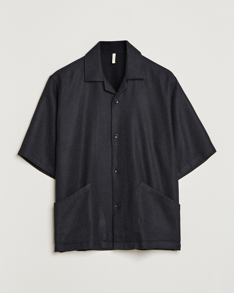 Herren | Hemden | Sunflower | Coco Short Sleeve Cabana Shirt Black