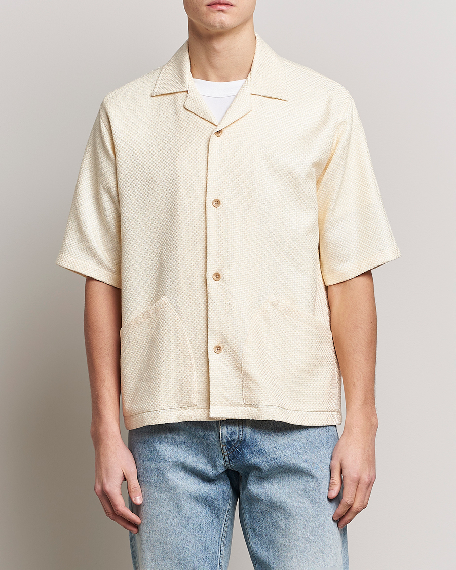 Herren |  | Sunflower | Coco Short Sleeve Cabana Shirt Off White