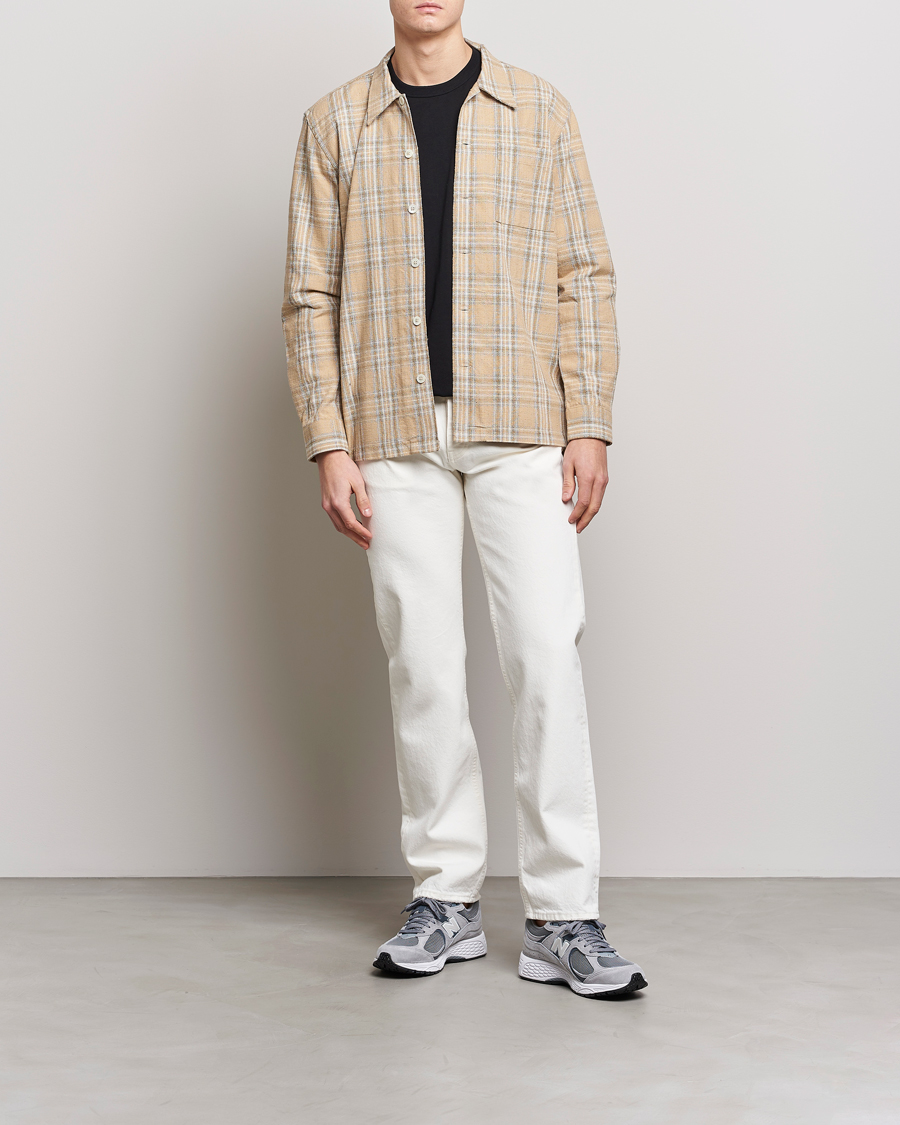 Herren | Hemden | Sunflower | Spacey Long Sleeve Shirt Khaki Check