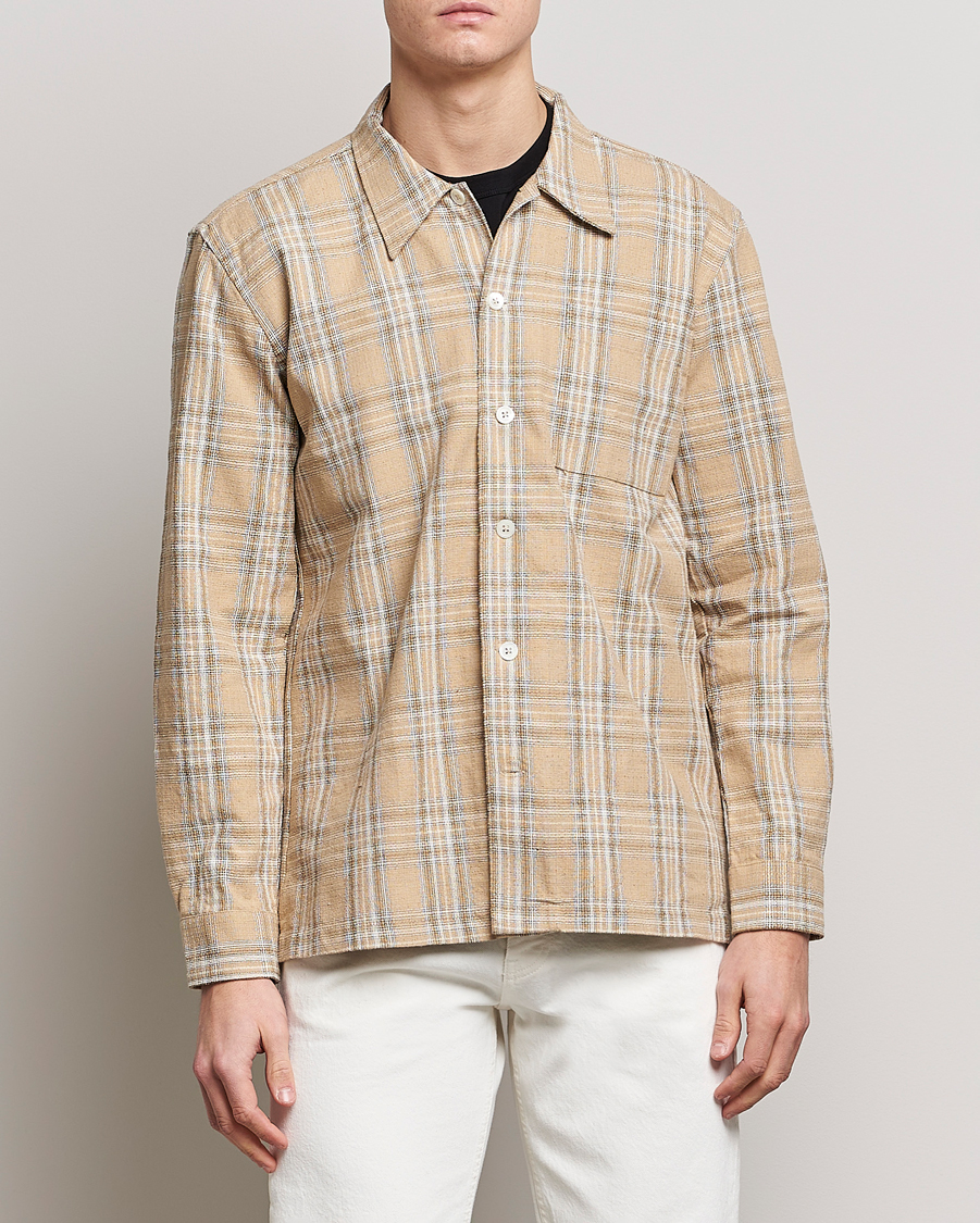 Herren | Hemden | Sunflower | Spacey Long Sleeve Shirt Khaki Check