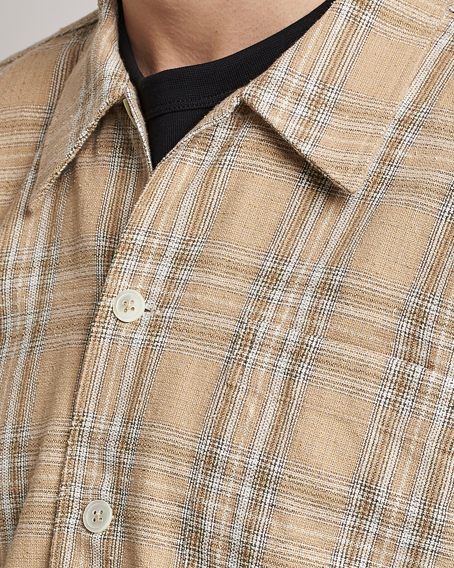 Herren | Hemden | Sunflower | Spacey Long Sleeve Shirt Khaki Check