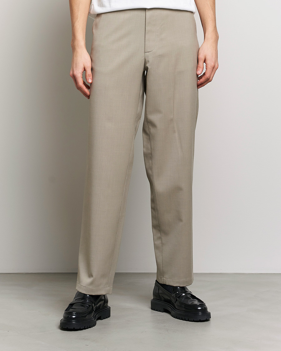 Herren |  | Sunflower | Soft Wool Trousers Khaki