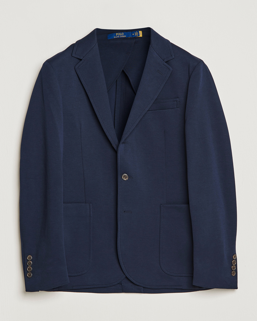 Herren | Sakkos | Polo Ralph Lauren | Double Knit Jersey Blazer Aviator Navy