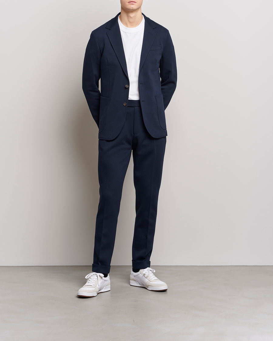 Herren | Sakkos | Polo Ralph Lauren | Double Knit Jersey Blazer Aviator Navy