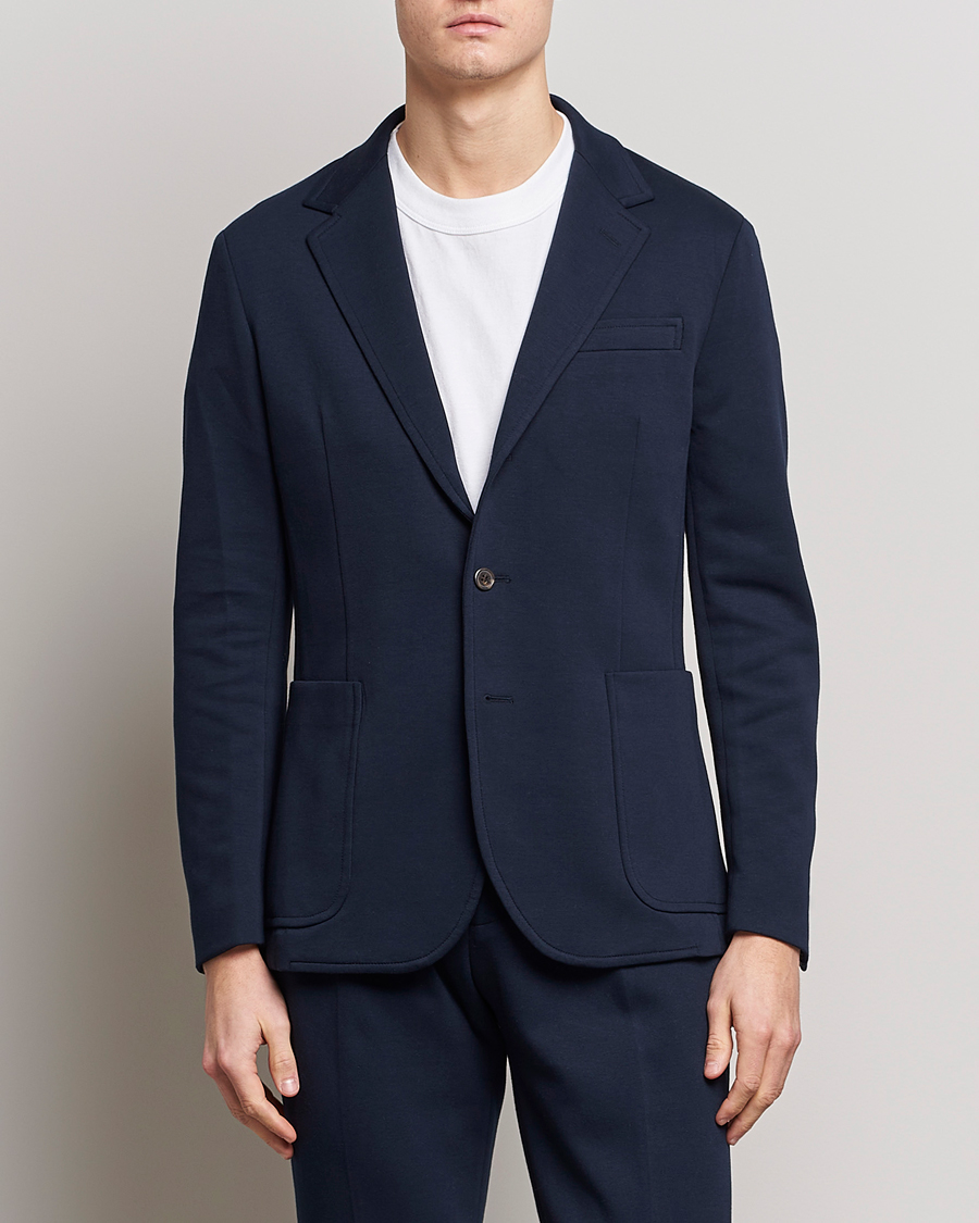 Herren | Sakkos | Polo Ralph Lauren | Double Knit Jersey Blazer Aviator Navy